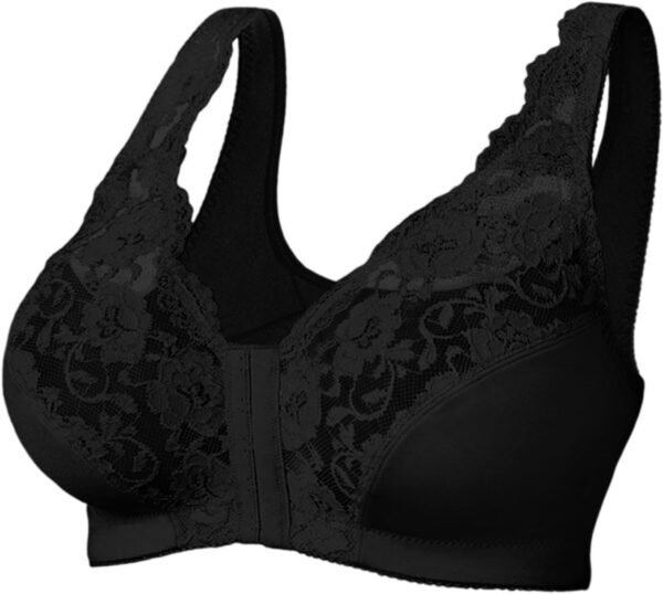 Soutien-gorge de sport avec boucle à l'avant, grande taille, sous-vêtements à armatures, bord avant, sous-vêtements en dentelle – Image 2