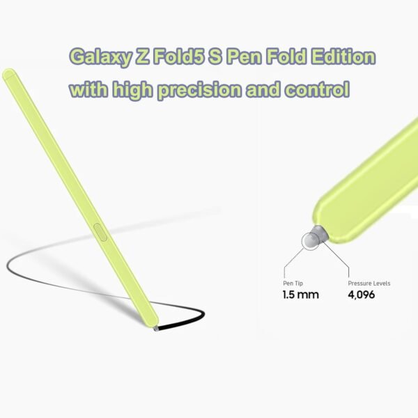 Samsung Galaxy Z Fold5 Stylo Fin S Pen - Édition Slim pour Z Fold 5G avec Embouts Gratuits - Jaune – Image 3