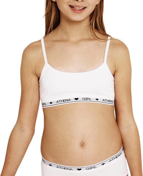 Athena - Lot de 2 Brassières Fille - Coton Modal Ultra Doux - Label Oeko-TEX® Standard 100 – Image 3