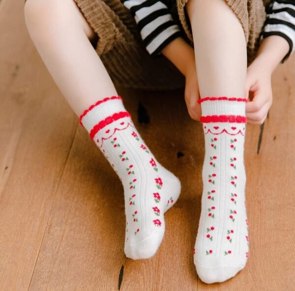 axy Lot de 5 paires de chaussettes colorées pour fille – Image 6