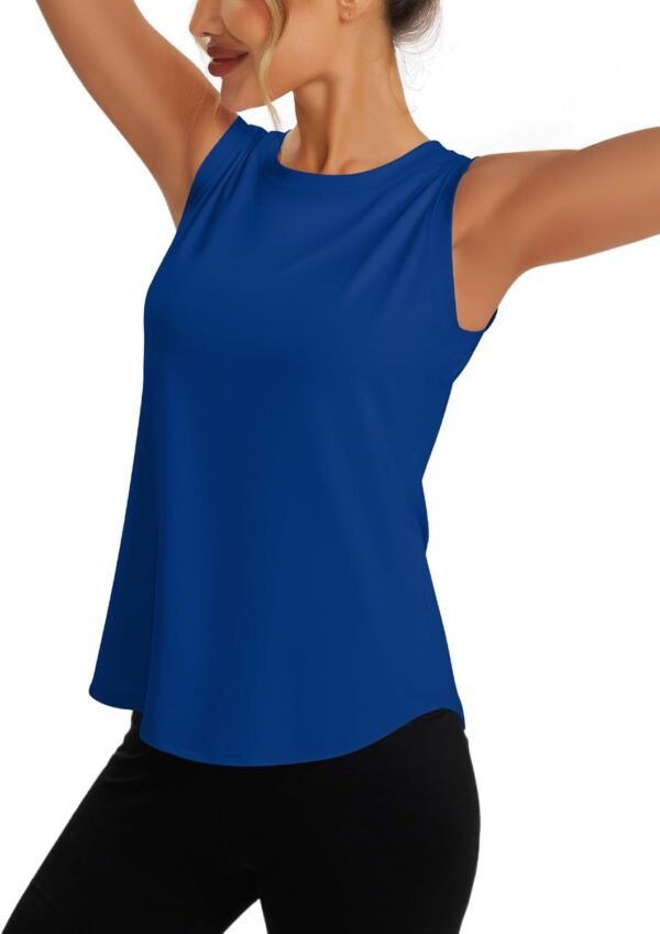 Dawnrole Débardeur de Sport Femme Fitness Running Workout Chemises sans Manches – Image 3