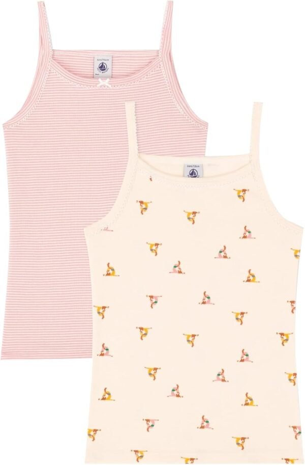 Petit Bateau Chemises Bretelles (Lot de 2) Fille