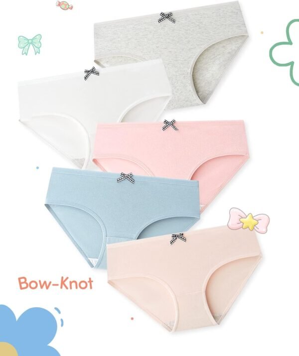 Domee Culotte Shorty sous-vêtement Coton Ado Fille Lot de 10 – Image 3