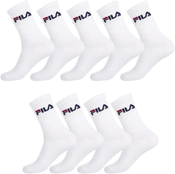 Fila Chaussettes Sport Homme Respirant, Socquettes Homme, Ultra-doux, Running (Lot de 9)