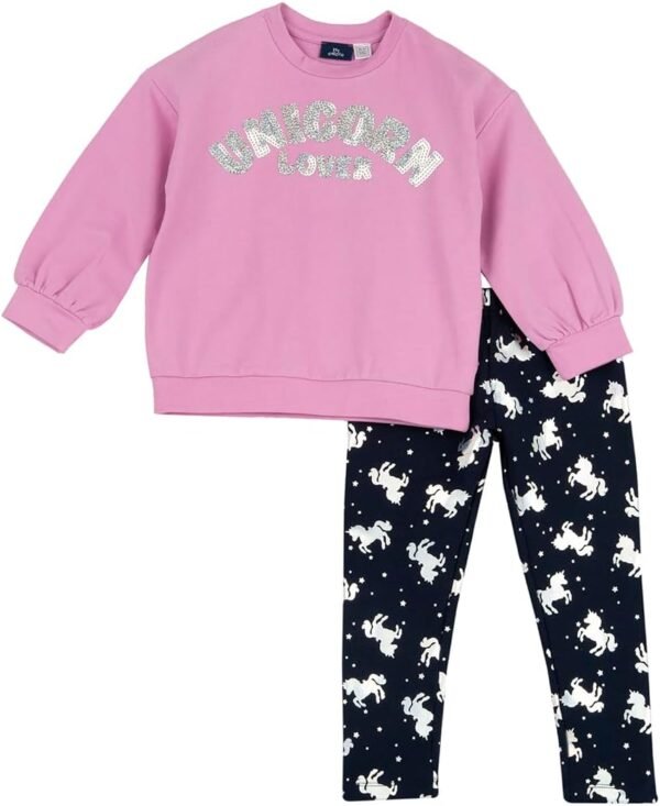 Chicco, Ensemble Survêtement Fille et Garçon, Sweat et Pantalon, en Coton Doux Non Brossé, pour Printemps et Automne, Conçu en Italie, Vêtements Enfants