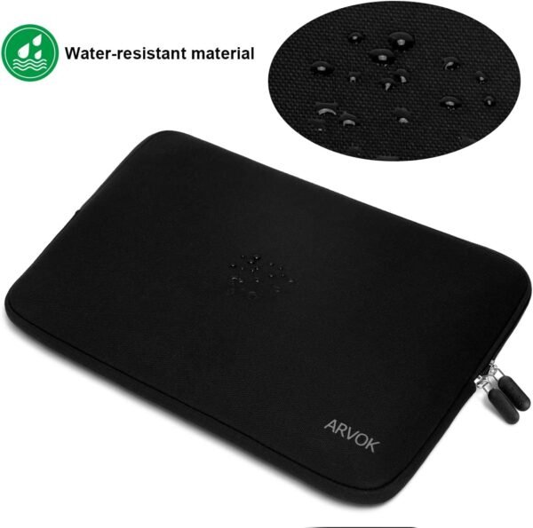 ARVOK Housse pour Ordinateur Portable 13 Pouces avec Sac supplémentaire/étui pour Ordinateur Portable en Toile résistante à l'eau/Mallette pour Tablette Ultrabook Sac de Transport – Image 6