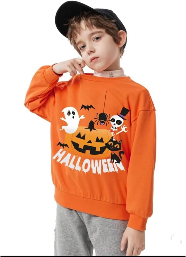 Kids Christmas Jumpers 1-7 Years Boys Girls Xmas Sweatshirts Jumper Toddler Santa Claus Reindeer Tops Present Baby T-Shirts Long Sleeve Cotton Outfits Gifts Tees Crew Neck Casual Winter Clothes – Image 8