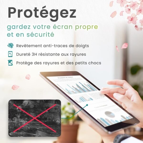 BELLEMOND | Le protecteur d’écran effet papier original fabriqué au Japon pour iPad Air 11” (M3, 2025 / M2, 2024) | Film PET mat pour écriture, dessin et prise de notes | Lot de 2 – Image 5