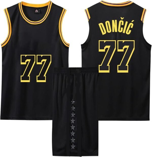 Maillot Basket Enfant Adulte 2025 Nouveaux 2 PièCes Set Tenue Basket Enfant Homme Ensemble Basket Maillots De Basketball Jersey GarçOn VêTement Équipement d'entraînement Sport Gilet Basket+Shorts – Image 6