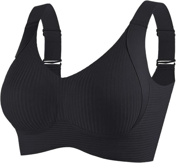 RLEHJN Lot De 3 Soutiens-Gorge De Sport Femme sans Armatures Brassière Femme Sexy Push Up Anti-Affaissement Soutiens-Gorge Dos Nu Bretelles Réglables Doux Et Respirant Brassière De Tous Les Jours – Image 3
