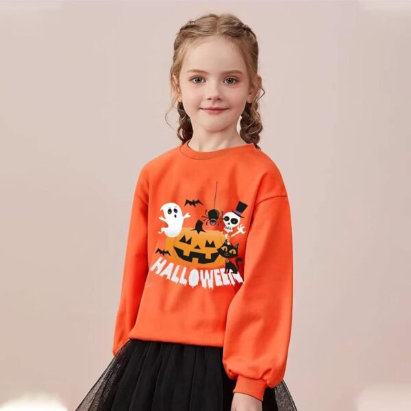Kids Christmas Jumpers 1-7 Years Boys Girls Xmas Sweatshirts Jumper Toddler Santa Claus Reindeer Tops Present Baby T-Shirts Long Sleeve Cotton Outfits Gifts Tees Crew Neck Casual Winter Clothes – Image 3