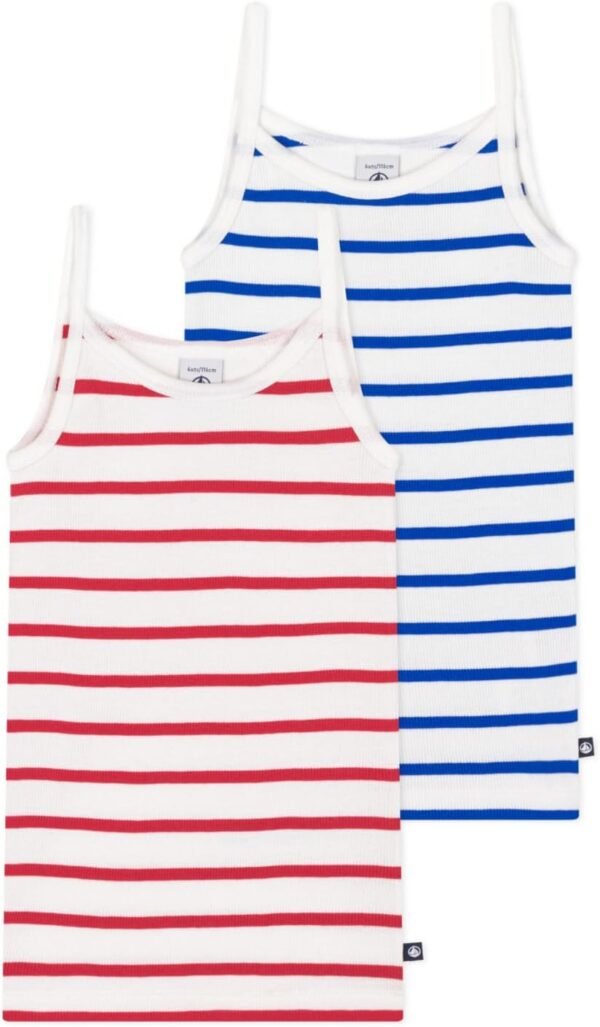 Petit Bateau Chemises Bretelles (Lot de 2) Fille
