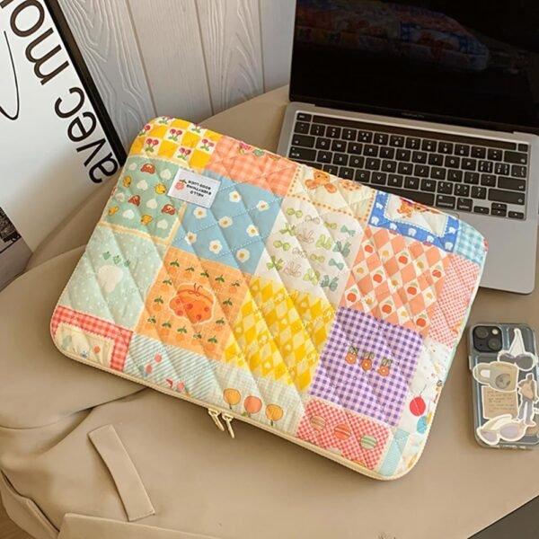Starnearby Housse pour Ordinateur Portable, étui de Protection Ordinateur Portable à Imprimé Floral, Pochette Ordinateur Portable Compatible avec 11/13/14/15/16 Pouces – Image 2