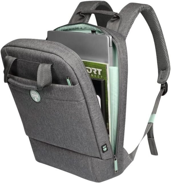 Port Designs Sac à Dos pc pour Ordinateur Portable avec Housse de Protection eco Yosemite 12 litres 13/14 Pouces Gris – Image 3