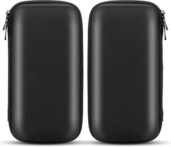 ACOCOBUY Organisateur Accessoires Électroniques, Etui pour Disque Dur Externe 2,5" Pochette Voyage Portable Résistant Aux Chocs Étui de Transport Organiseur de EVA Sac de Power Bank Étui Sac Noir – Image 2