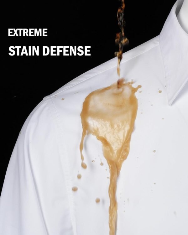 J.VER Chemise pour homme - Protection contre les taches - Coupe droite - Facile à repasser - Chemise à manches longues - Classique - Stretch - Chemise d'affaires - Chemise de loisirs - Chemise de – Image 2