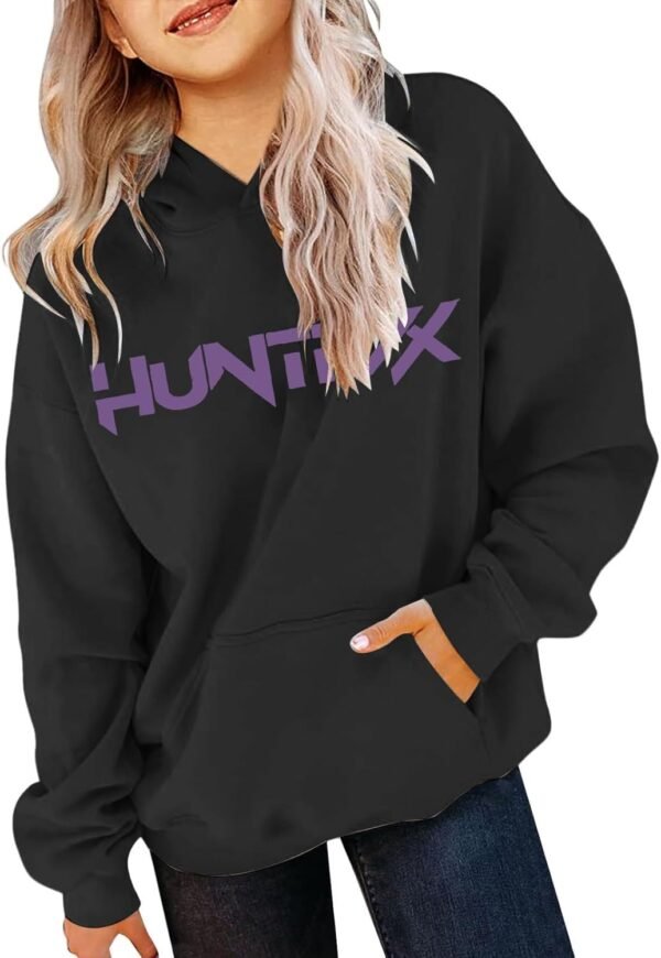 Générique Sweats à Capuche D-Demons Kpop Merch pour Fille Imprimés Huntr/X Pull à Manches Longues Kpop Witch Hauts Décontractés Hoodie – Image 2