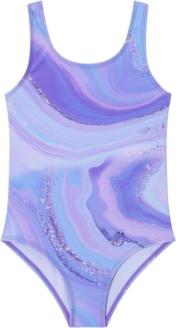 Ewbob Maillot de Bain pour Fille Confort Une Pièc Adolescents Swimsuit Maillot de Bain Sportif à Séchage Rapide