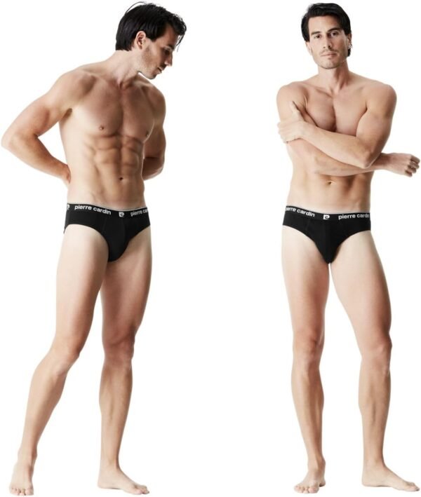Slip Homme Coton, sous-vêtements Homme, Hypoallergénique, Maintien sans comprimer (Lot de 4) – Image 3