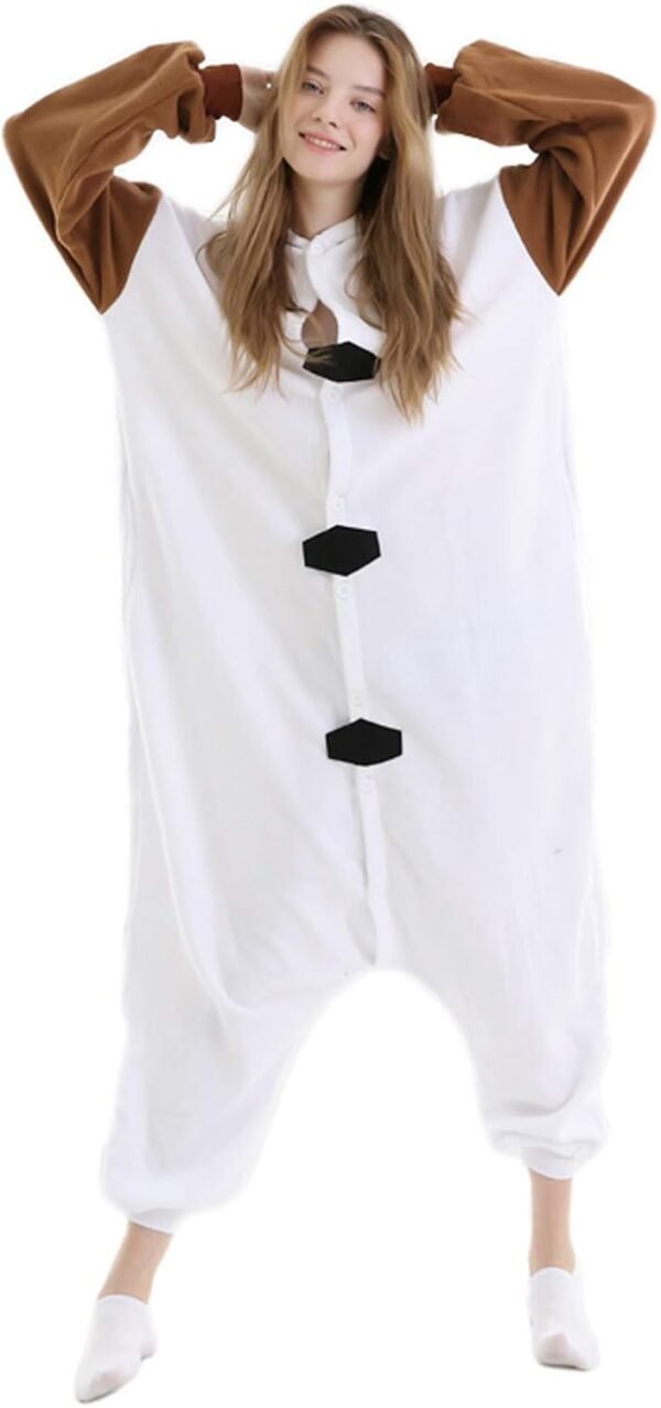 LorranTree Relaxo Costume Olaf Onesie Adulte Pyjama Femme Carnaval Halloween Pyjama Cosplay Combinaison Animal Carnaval – Image 3