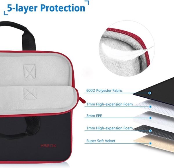 HSEOK 13-13,3 Pouces Housse pour MacBook Pro 14" M4/M3/M2/M1, Tous Les Modèles 13,3" MacBook Air/Pro, XPS 13/14, la Plupart des PC 13"-14" – Image 3
