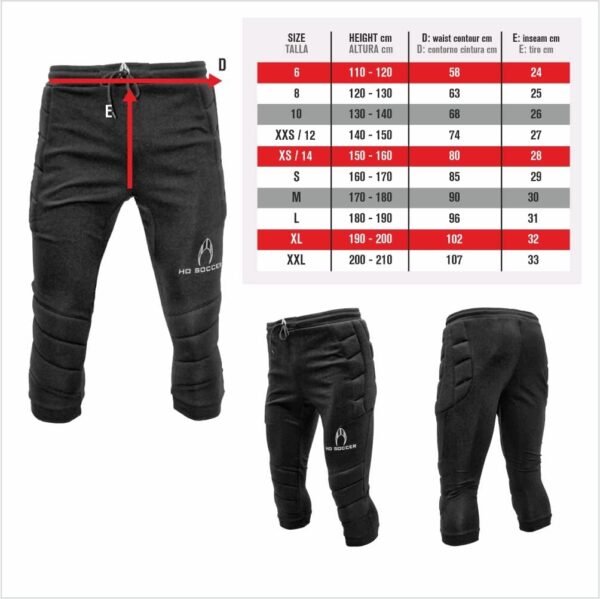HO Soccer 3/4 Logo Pantalon de Gardien de But Mixte Enfant – Image 6