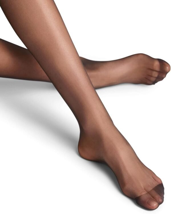 FALKE femme Seidenglatt 15 DEN collants transparents effet voile unis brillants bords larges sans pression sur la jambe finition stoppe-maille à la pointe des pieds fil fin doux 1 paire – Image 6