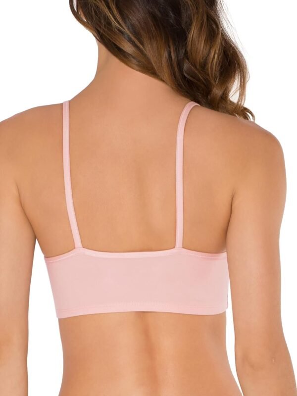 Fruit of the Loom Spaghetti Strap Cotton Sports Bra Soutien-Gorge, Opaque (Lot de 4) Femme – Image 3