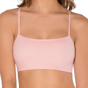 Alternative view of Fruit of the Loom Spaghetti Strap Cotton Sports Bra Soutien-Gorge, Opaque (Lot de 4) Femme