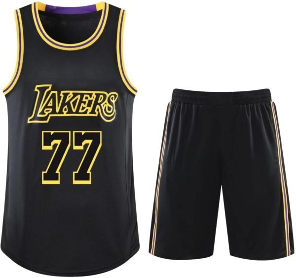 Maillot Basket Enfant Adulte 2025 Nouveaux 2 PièCes Set Tenue Basket Enfant Homme Ensemble Basket Maillots De Basketball Jersey GarçOn VêTement Équipement d'entraînement Sport Gilet Basket+Shorts – Image 4