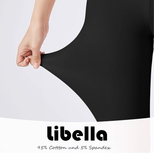 Libella Legging Femme 3/4 Pantalon Coton de Sport Jegging Taille Haute Femmes Yoga Opaque Doux Grande Taille Fitness Multicolore 4161 VA – Image 6