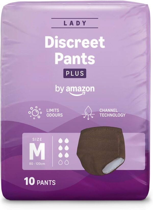 by Amazon Culottes Femme Plus, taille M - 40 unités (4 paquets de 10), noir – Image 2