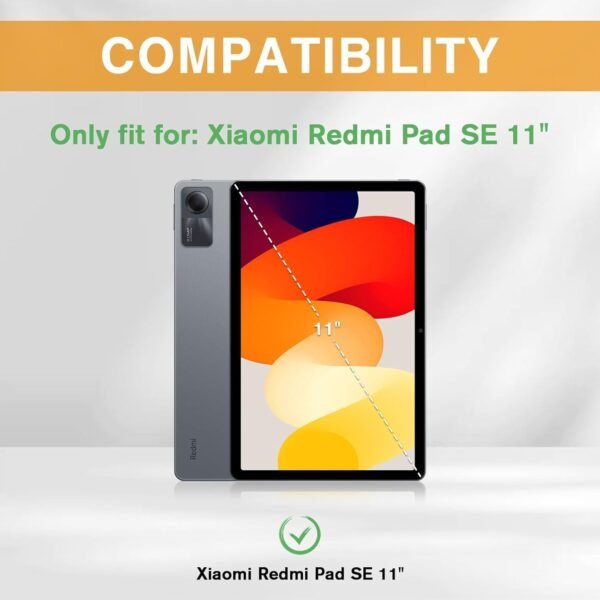 ProCase Coque pour Xiaomi Redmi Pad SE 11 Pouces 2023,Housse de Protection avec Fonction Sommeil/Réveil Automatique pour Redmi Pad SE 11" Ultra Léger Étui Smart Cover- Menthe – Image 2