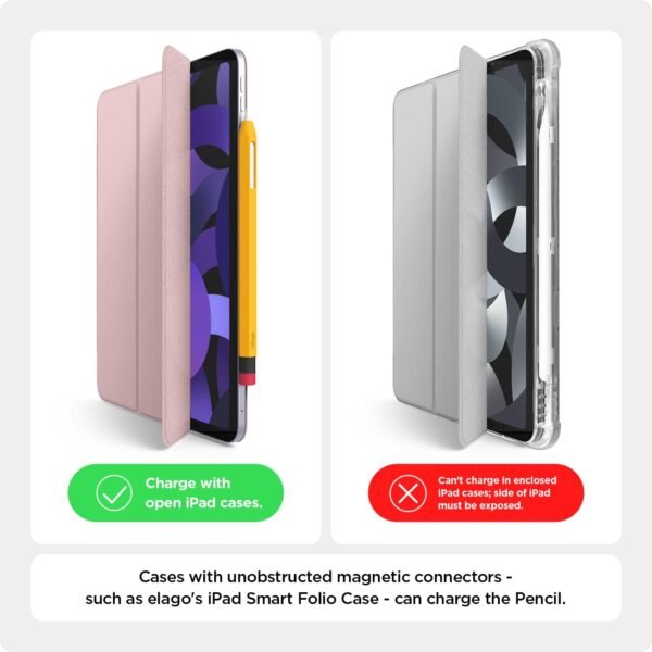 elago Coque Pencil Compatible avec Apple Pencil Pro & 2ème Génération Etui, Compatible avec la Charge Magnétique et Double Tap [Lire OBLIGATOIREMENT Les Instructions D'INSTALLATION] (Rose) – Image 7