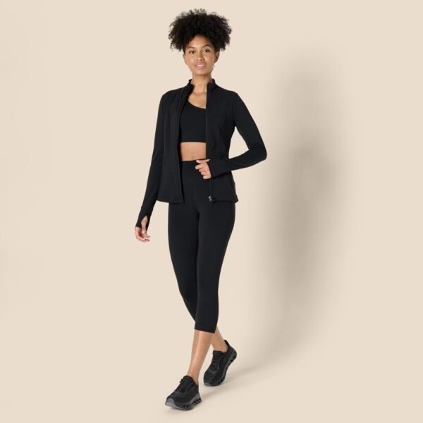 Amazon Essentials Veste Zippée Active FormFlex Ultra Douce, Coupe Ajustée Femme – Image 5