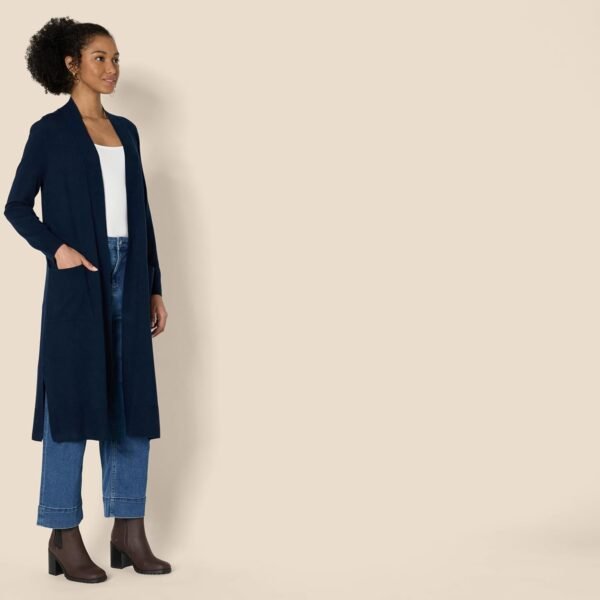 Amazon Essentials Gilet Long et Léger Coupe Classique Femme – Image 2