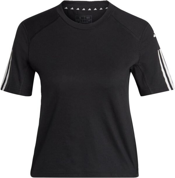 adidas Train Essentials Train Cotton 3-Stripes Crop Tee T-Shirt Femme