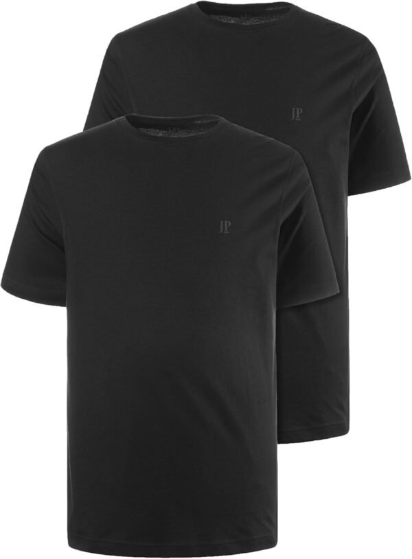 JP 1880 Hommes Grandes Tailles L-8XL Lot de 2 T-Shirts, col Rond, Collection Basic - Jusqu'au 8 XL 702637