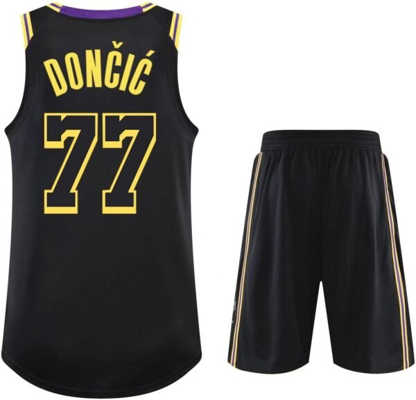 Maillot Basket Enfant Adulte 2025 Nouveaux 2 PièCes Set Tenue Basket Enfant Homme Ensemble Basket Maillots De Basketball Jersey GarçOn VêTement Équipement d'entraînement Sport Gilet Basket+Shorts – Image 5