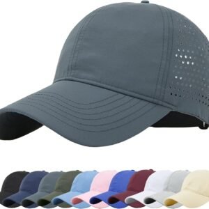 Baynetin Casquette de Baseball Séchage Rapide Homme, Unisexe Chapeau de Sports- Maille Pliable Protection Contre Soleil Légère Respirante Réglable