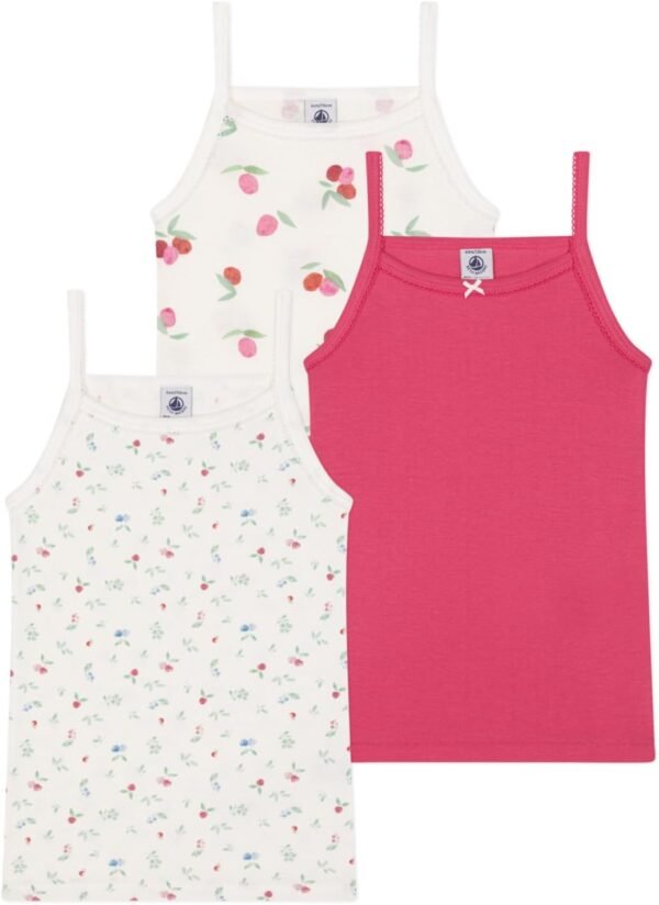 Petit Bateau Chemises Bretelles (Lot de 3) Fille