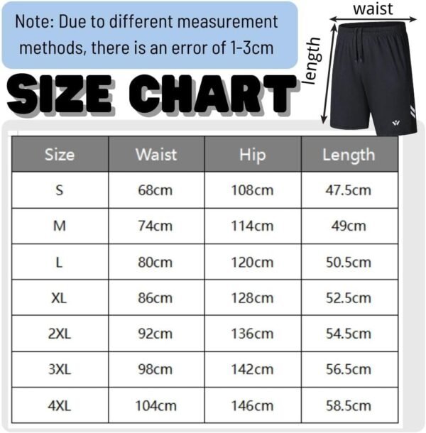 fovdtaa Lot de 5 shorts de sport pour homme avec poches et taille élastique, séchage rapide, shorts de course à pied – Image 3