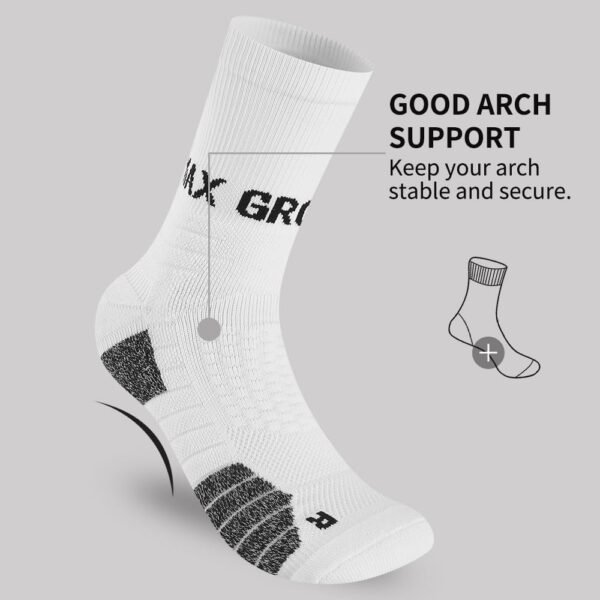 ZZLLKQ Chaussettes Homme Femme 43-46 37-42 Coton, 3 Paires Chaussettes Sport Homme Haute, Anti-Ampoule, Anti-Odeur, Thermiques Elastique Chaussettes pour Randonnée Running Cycliste Travail – Image 8