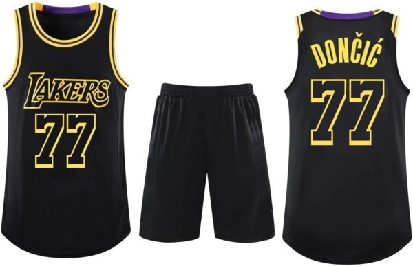 Maillot Basket Enfant Adulte 2025 Nouveaux 2 PièCes Set Tenue Basket Enfant Homme Ensemble Basket Maillots De Basketball Jersey GarçOn VêTement Équipement d'entraînement Sport Gilet Basket+Shorts – Image 2