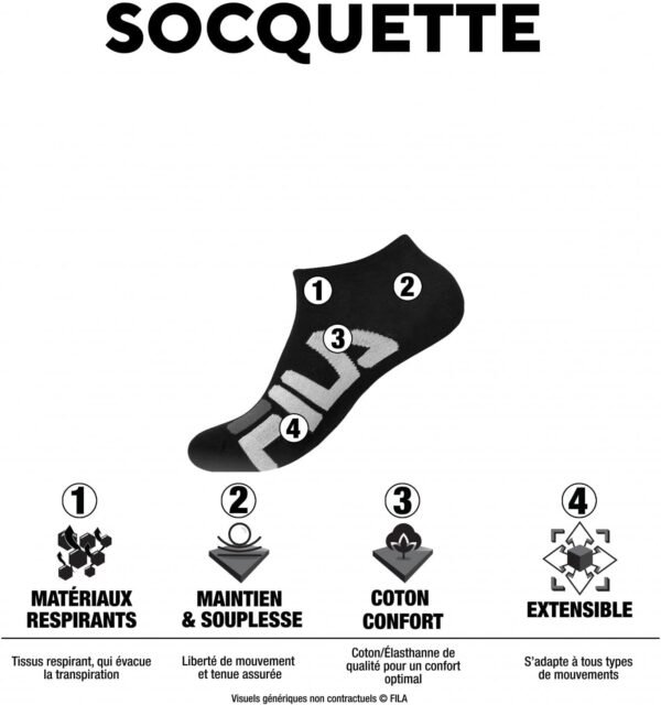 FILA Chaussettes (Lot de 6) Homme – Image 2