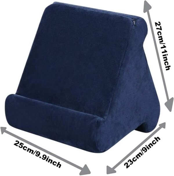FANIER Support Universel pour Tablette iPad, Pad Pillow Support pour Coussins Souples Multi-Angles pour lecteurs de Livres électroniques, Smartphones, Lecteurs Électroniques, Magazines (Bleu Marin) – Image 6