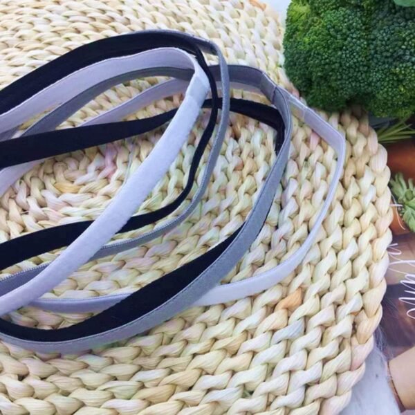 Zeayebsr Bandeaux de Sport Fin, Bandes de Sport Élastiques Antidérapantes, Bandeau Fin Cheveux Femme, Serre Tête pour Homme Garçon Enfant Fille Football, Jogging, Yoga, Cyclisme, Fitness 12 couleurs – Image 4