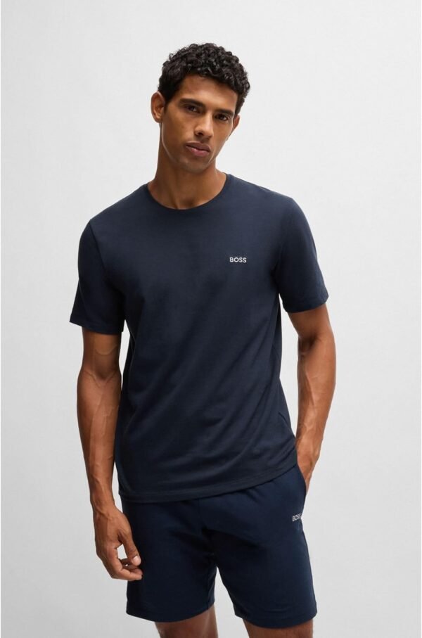 BOSS Hommes Mix&Match T-Shirt R T-Shirt en Coton Stretch à Logo brodé – Image 3