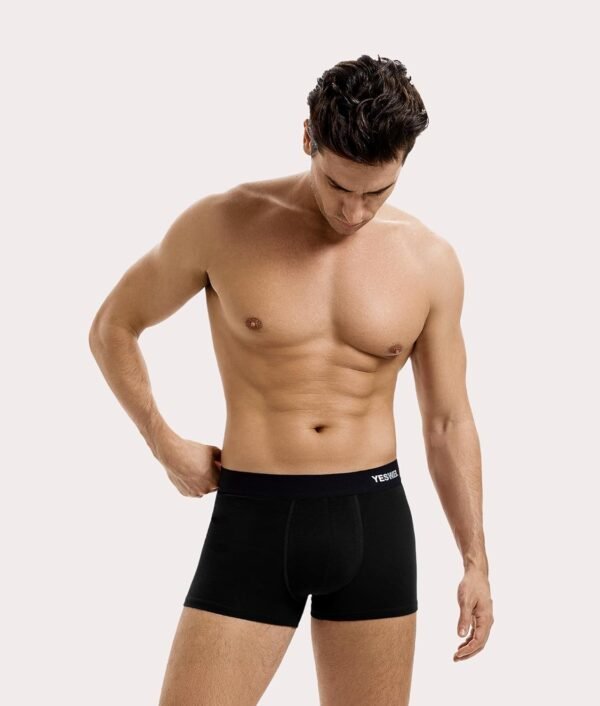 YESWEL Boxer Homme Lot de 10,Coton Calecon,Doux et Respirant,sans Étiquette sous-Vêtement,avec Ceinture Élastique (S - 4XL) – Image 2