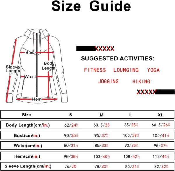 icyzone Veste de Sport pour Femme - Sweat à Capuche Poignets élastiques avec Trous de Pouce pour l’Exercice, la Gym et Autres Sports – Image 6